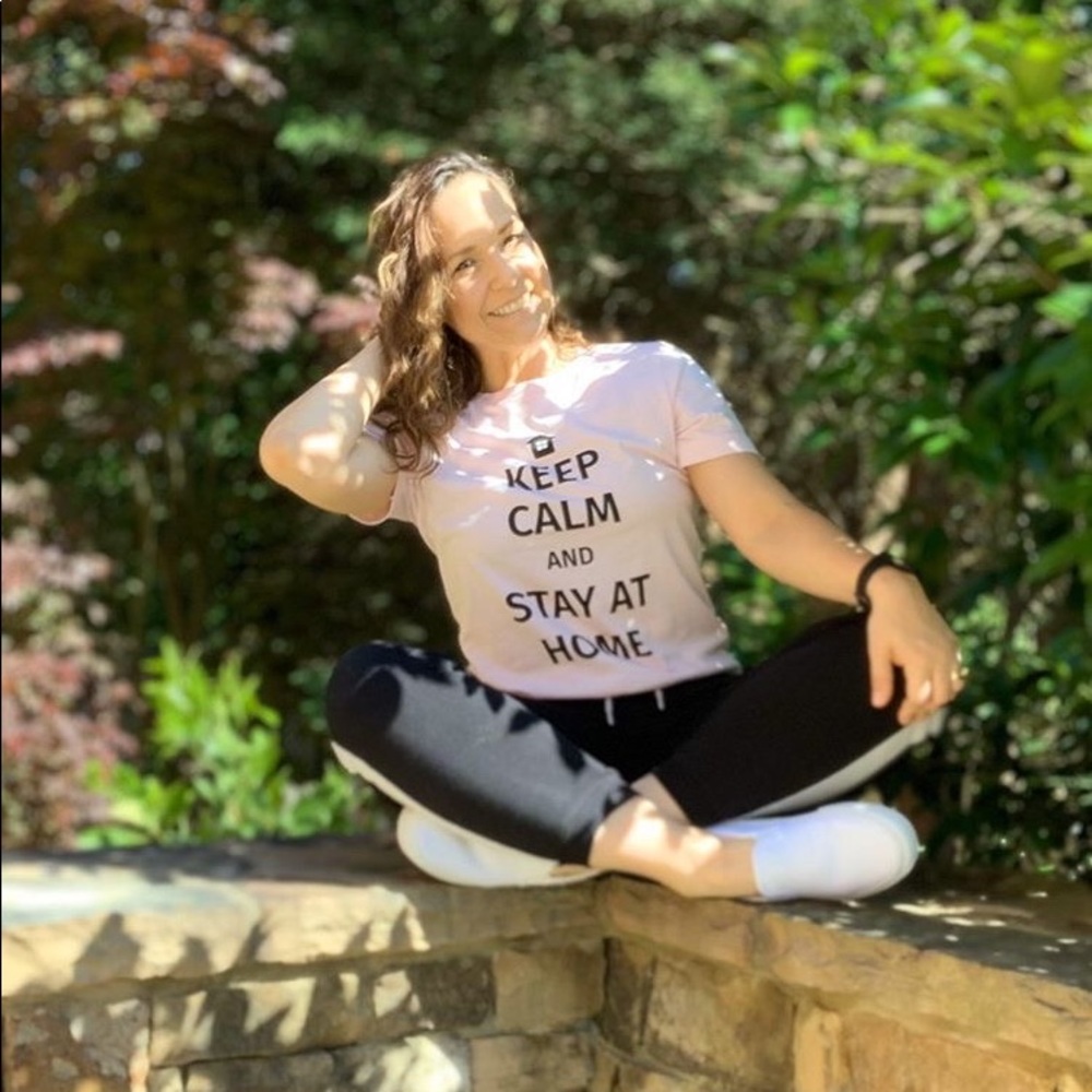 Graphic Tee “Stay Home Stay Calm” LAST ONE - Picture 3 of 5